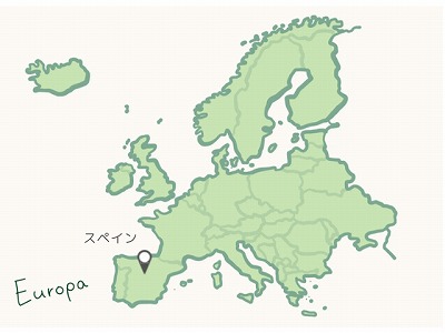 ヨーロッパ　スペイン　地図